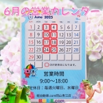 ★6月の営業日のお知らせ★